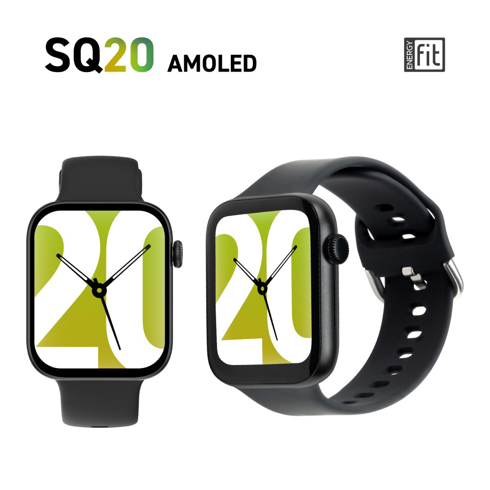 SMARTWATCH ENERGYFIT SQ20 AMOLED 1,78 FUNZ. CALLING BLACK