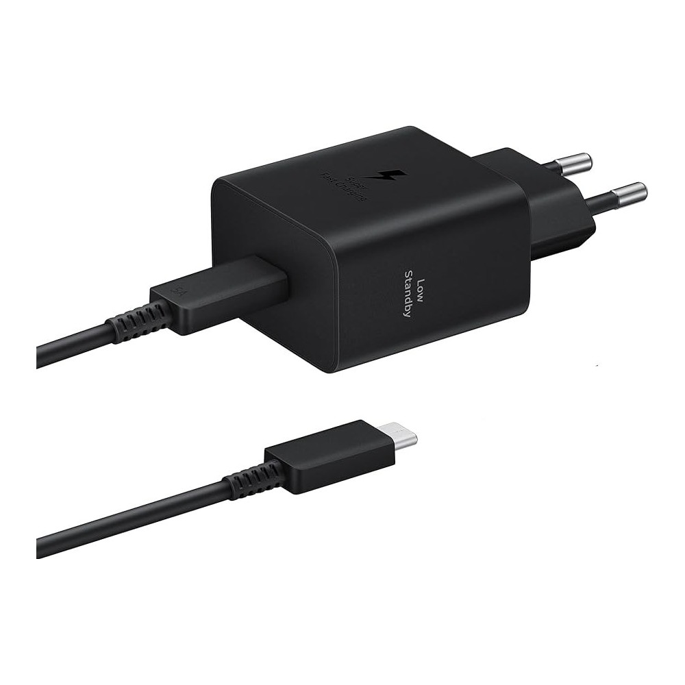 CARICABATTERIA DA RETE SAMSUNG SUPER FAST CHARGING 45W USB-C EP-T4511XBEGEU + CAVO TYPE-C BLACK