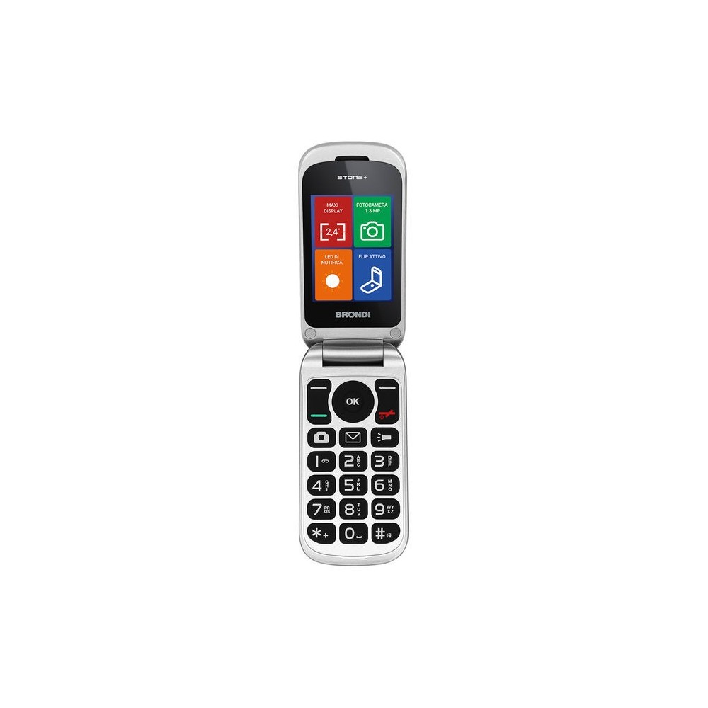 CELLULARE BRONDI STONE+ DUOS WHITE ITALIA