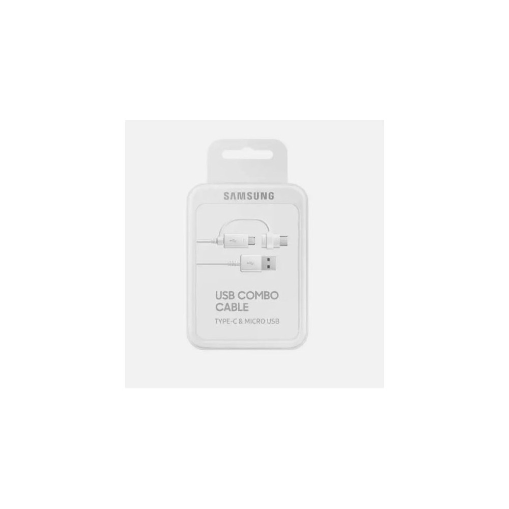 CAVO DATI/CARICA PER SMARTPHONE USB- MICRO USB/TYPE-C 1.5MT SAMSUNG EP-DG930DWEGWW WHITE
