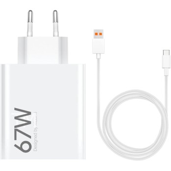 CARICABATTERIA DA RETE 67W XIAOMI BHR9465EU USB + CAVO TYPE-C