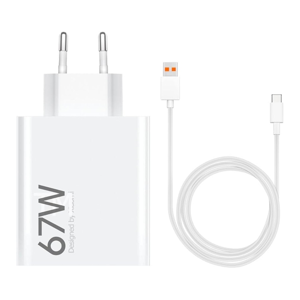 CARICABATTERIA DA RETE 67W XIAOMI BHR9465EU USB + CAVO TYPE-C