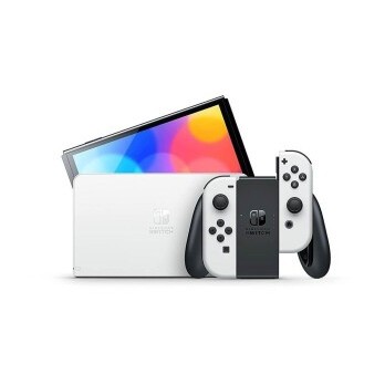 CONSOLE NINTENDO SWITCH OLED WHITE SUPER MARIO KART 8 DELUXE + 12M NSO