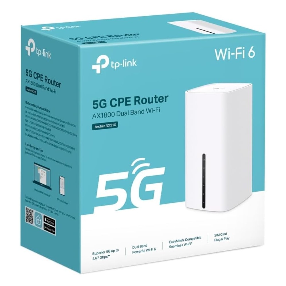 ROUTER 5G WIRELESS TP-LINK AX1800 ARCHER NX210