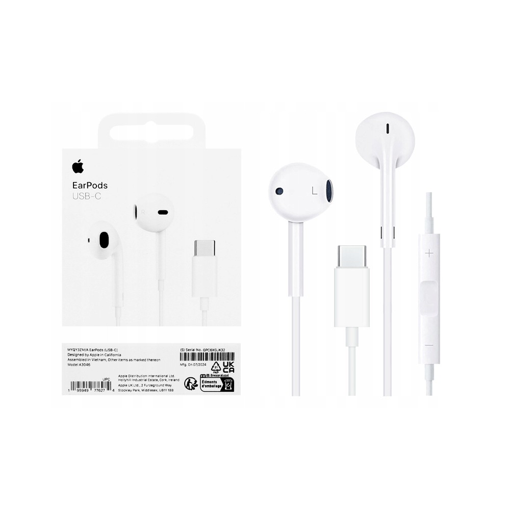 AURICOLARE EARPOD APPLE TYPE-C MYQY3ZM/A WHITE