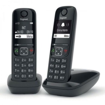 CORDLESS SIEMENS GIGASET AS690 DUO BLACK