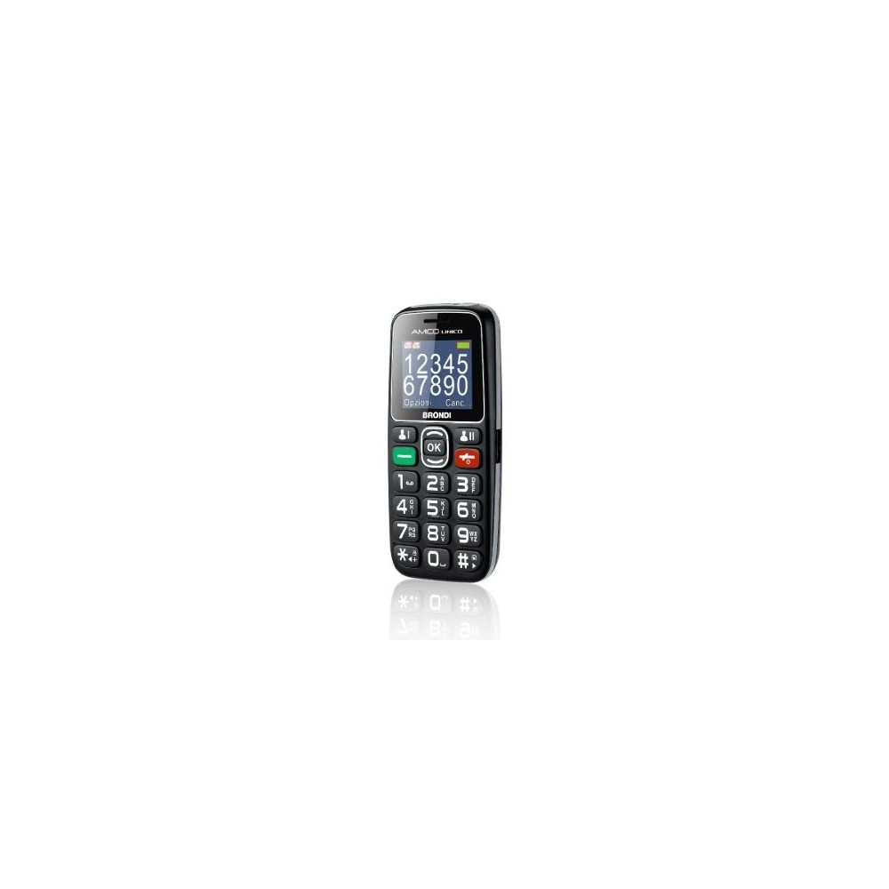 CELLULARE BRONDI AMICO UNICO+ DUOS BLACK ITALIA